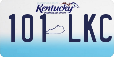 KY license plate 101LKC