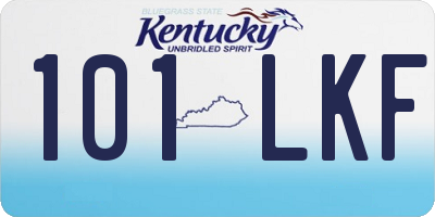 KY license plate 101LKF