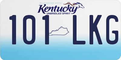 KY license plate 101LKG
