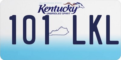 KY license plate 101LKL