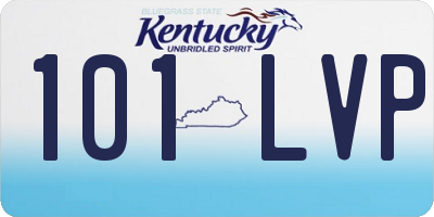 KY license plate 101LVP