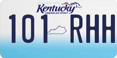 KY license plate 101RHH