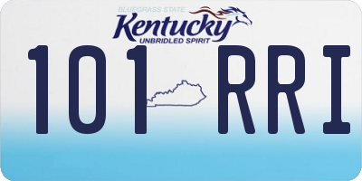 KY license plate 101RRI
