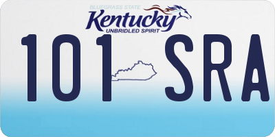 KY license plate 101SRA