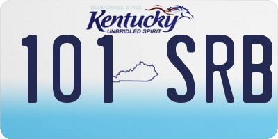 KY license plate 101SRB