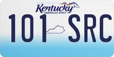 KY license plate 101SRC