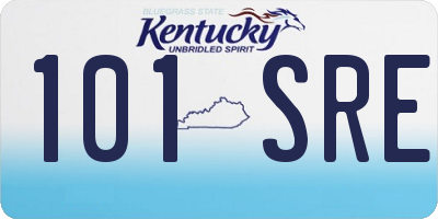 KY license plate 101SRE