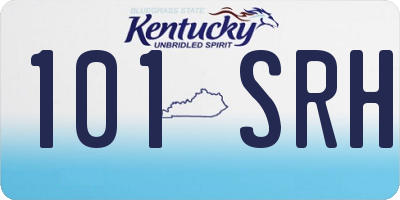 KY license plate 101SRH
