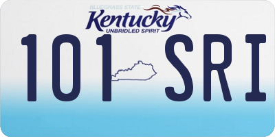 KY license plate 101SRI