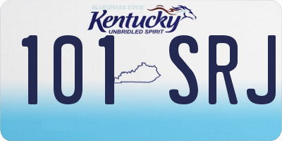 KY license plate 101SRJ