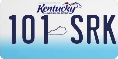 KY license plate 101SRK