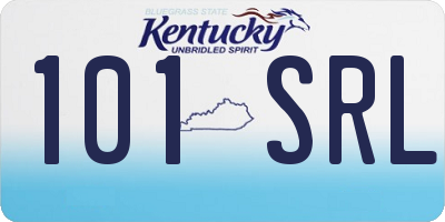 KY license plate 101SRL