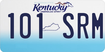 KY license plate 101SRM