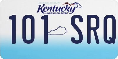 KY license plate 101SRQ