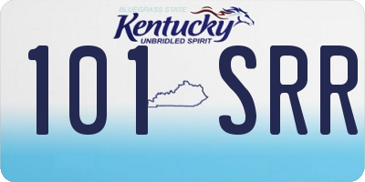 KY license plate 101SRR