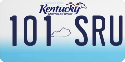 KY license plate 101SRU