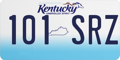 KY license plate 101SRZ