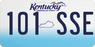 KY license plate 101SSE
