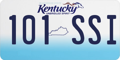 KY license plate 101SSI