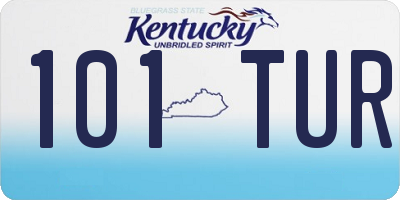 KY license plate 101TUR