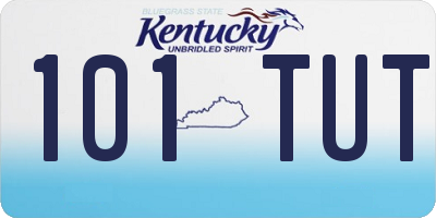 KY license plate 101TUT