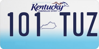 KY license plate 101TUZ