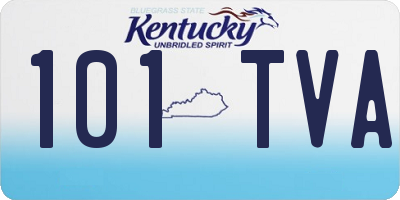 KY license plate 101TVA