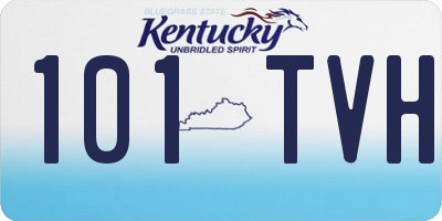 KY license plate 101TVH