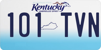 KY license plate 101TVN