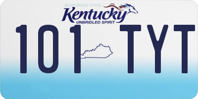 KY license plate 101TYT