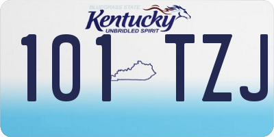 KY license plate 101TZJ
