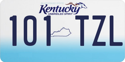 KY license plate 101TZL