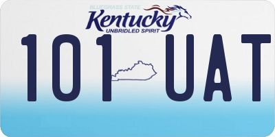 KY license plate 101UAT