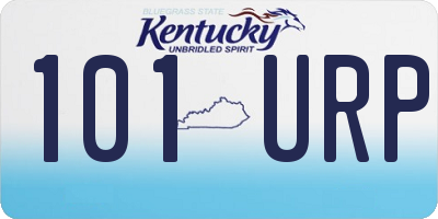 KY license plate 101URP