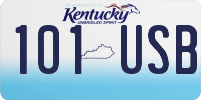 KY license plate 101USB