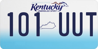 KY license plate 101UUT