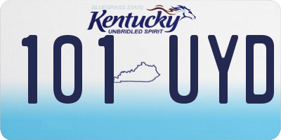 KY license plate 101UYD