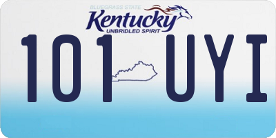 KY license plate 101UYI