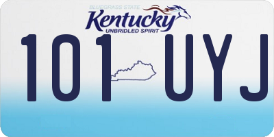 KY license plate 101UYJ