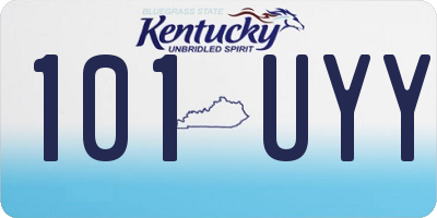 KY license plate 101UYY