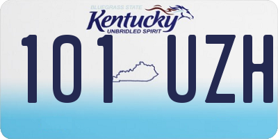 KY license plate 101UZH