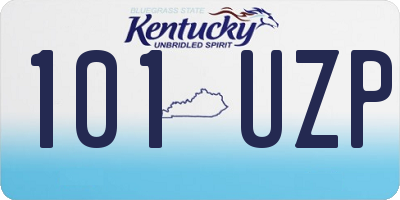 KY license plate 101UZP