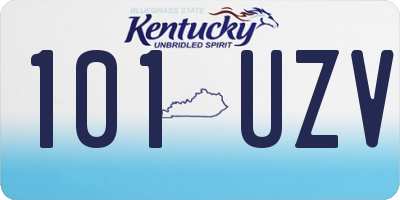 KY license plate 101UZV