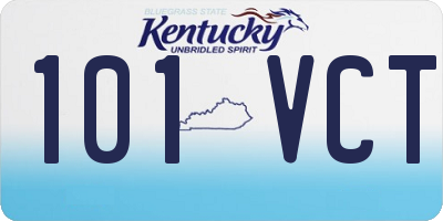 KY license plate 101VCT