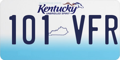 KY license plate 101VFR