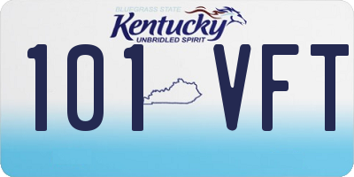 KY license plate 101VFT