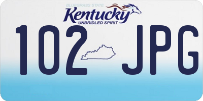 KY license plate 102JPG