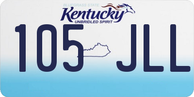 KY license plate 105JLL
