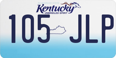 KY license plate 105JLP