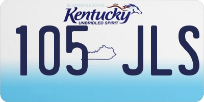 KY license plate 105JLS
